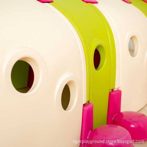 Colorful Plastic Play Tunnel for Preschool Kids and Babies