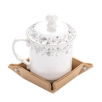 Premium PU Leather Jewelry Storage Trays for Home Decoration