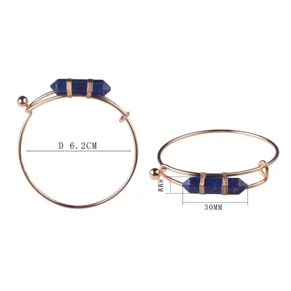 Vintage Gold Adjustable Hexagon Cuff Bracelet Bangle For Girls