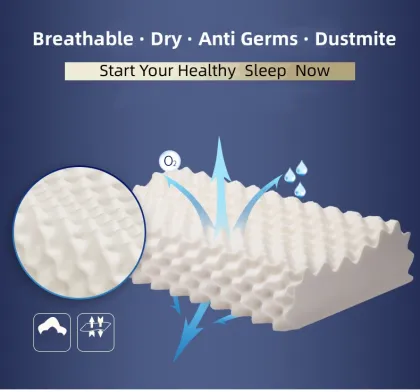 5 Star Luxury Hotel Latex Pillow: High Quality Ergonomic 100% Latex Filling for Restful Sleep