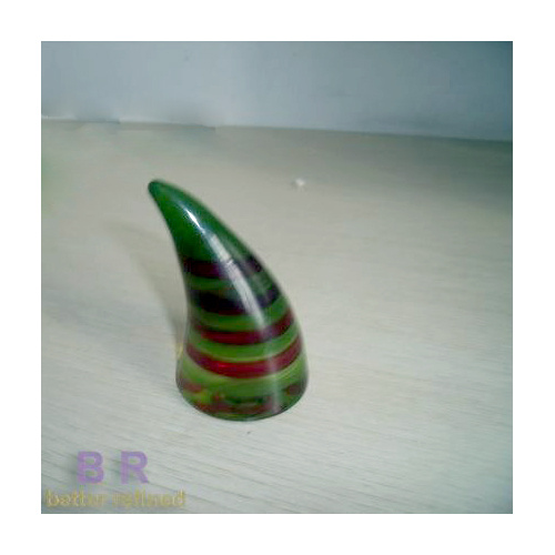 L&#39;ornamento in vetro colorato a forma di corno per la casa