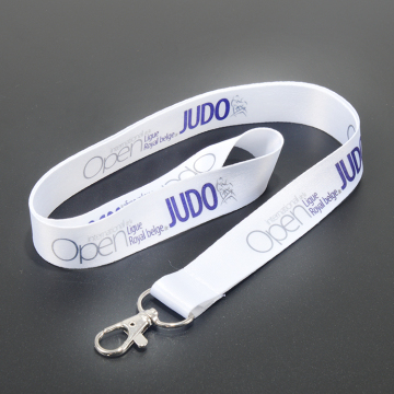 Polyester custom round narrow neck lanyard with different accessories