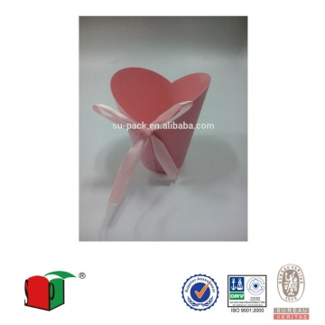 flower pot with ribbon; flower tubes with ribbon