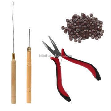 Alat Pelanjutan Rambut DIY: Bend Tip Plier untuk cincin/pautan/manik -manik &amp; sambungan bulu mikro