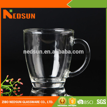 High qualtity transparent glass coffee mugs