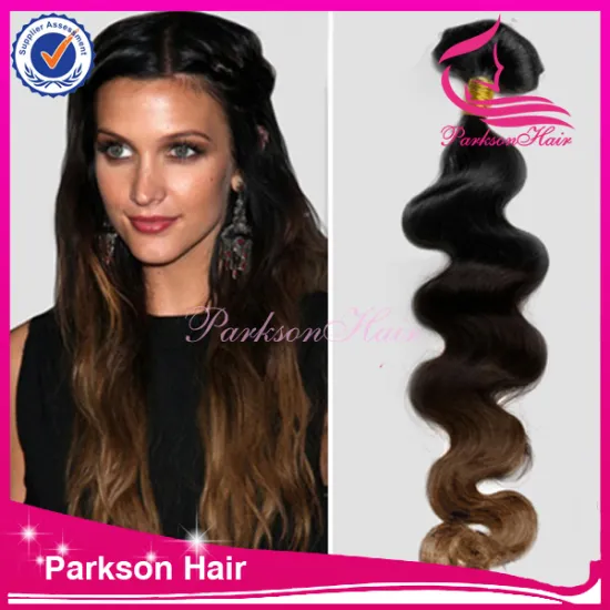 New products hair 6a grade quality body wave human hair ombre color 8-30inch indian hair extensions wholesale