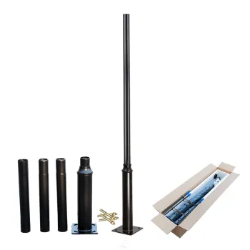 Easy Install 76mm Split Pole 3M-6M for Top Lamp