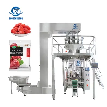 Vertical Packaging Machinery for Dried Strawberry Fruits and Pet Food - Multi Head Weighing and Film Form Fill Seal Machine