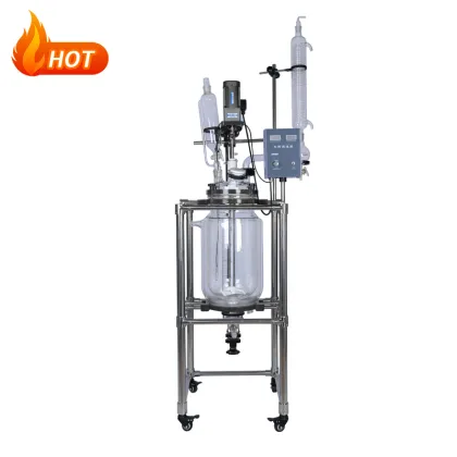 20L Industrial Plug Flow Glass Reactor