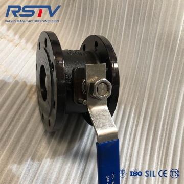 PN25 WCB Wafer Ball Valve dengan Operasi Pegangan