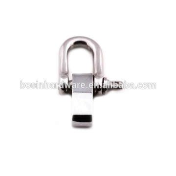 Moda de alta calidad de metal de acero inoxidable ajustable D Shackle