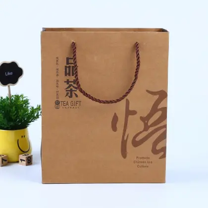 Hot Sale Food Grade Brown Kraft Paper Bag