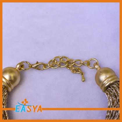 Fashion Lobster Clasp Gold Heart Frame Bracelet