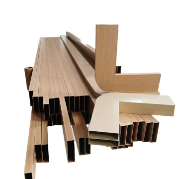 Custom Machining Anodized Wood Grain Aluminum Square Hollow Tubes Pipes - 25x25, 50x50, 100x100