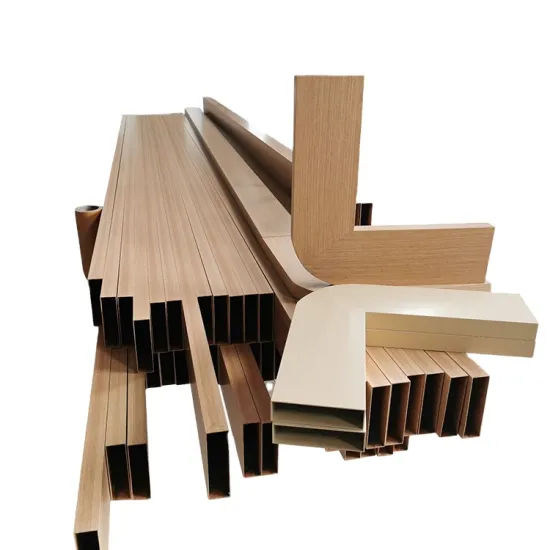 Custom Machining Anodized Wood Grain Aluminum Square Hollow Tubes Pipes - 25x25, 50x50, 100x100