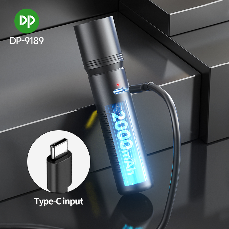 2-in-1 Mini Rechargeable Flashlight COB Type-C