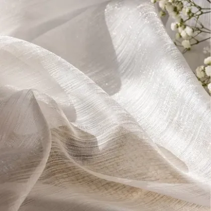 High-end Luxury Living Room Transparent Tulle Curtains for Homes and Hotels