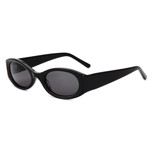Women Retro Oval Acetate Sunglasses with UV400 Protection