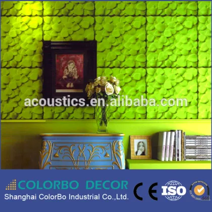 Acoustic ceiling board/multicolor polyester tile panel