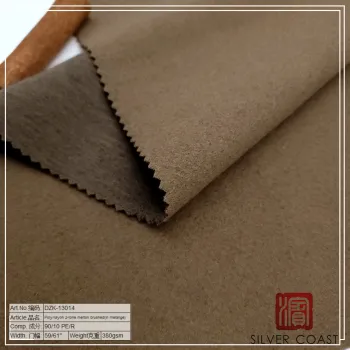 Poly rayon 2-tone melton knit brushed