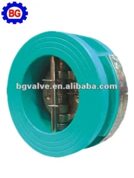cast iron wafer check valve dual plate
