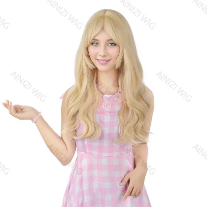 Ainizi Super Popular Body Wave Blonde Color Babi Cosplay Wigs for Women