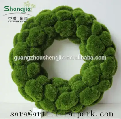 artificial moss ball , moss panel, moss mat for wall decoration
