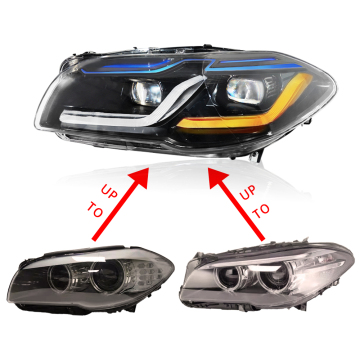 BMW 5 Series F10 F18 Full LED Headlight Assembly with Angel Eyes for Retrofit
