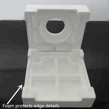 Cnc custom packaged edge protectors packing foam prototype