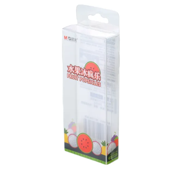 OEM/ODM Transparent PVC PET Gift Boxes for Stationery Packaging