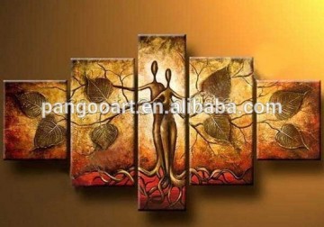 abstract indian frame africa woman oil painting from yiwu factory