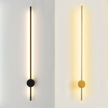 Lampade a parete in alluminio minimalista di lusso oro per decorazioni moderne per la camera da letto