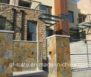 Antique Rusty Crazy Random Slate Stone for Wall Cladding