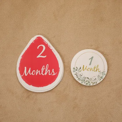 Baby Milestone Number Cards - Newborn Photography Accessories