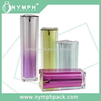 15ml 30ml 50ml square plastic lotion bottle cosmetic