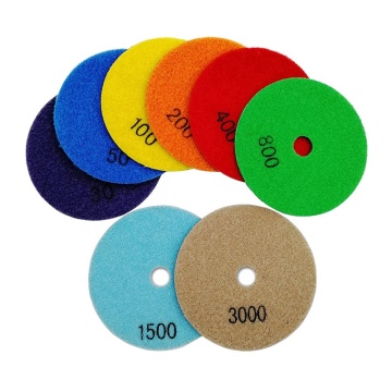 SHDIATOOL 8 Piece Resin Bond Diamond Polishing Pads for Stone Granite Marble Quartz