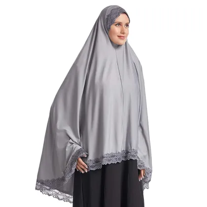 Ramadan Long Khimar Abaya - Islamic Ethnic Clothing for Prayer