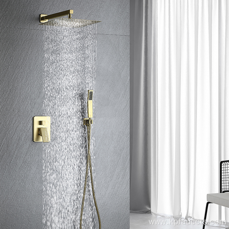 Wall Mount Concealed Shower Mixer Combination Set