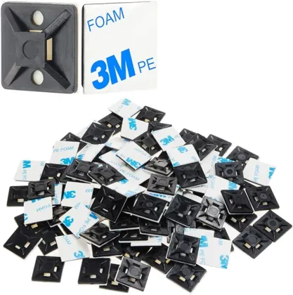 3M Self-Adhesive Cable Tie Mounts - Nylon Wire Holder Hooks