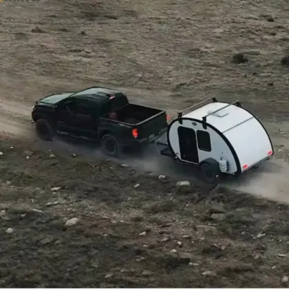 facilities teardrop caravan motorcycle camping trailers