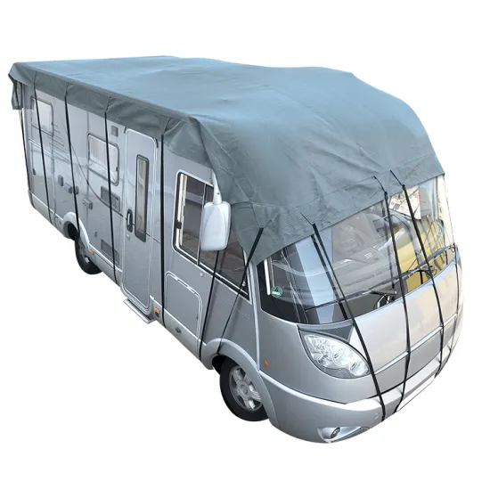 Automatic Max Weather Protection Waterproof RV Cover for Utility Trailer Tents with RV Roof Vent Shade