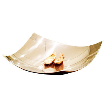 Stainless Steel Floating Fruit Plate/Fruit Tray, Mirror Finish Surfaces