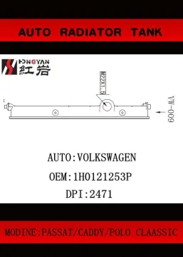 auto radiator plastic tank for car VOLKSWAGEN (MODINE:GOLF/PASSAT/CADDY/POLO CLAASSIC)