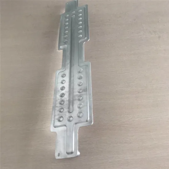 Aluminum thermal collection plate for solar panel