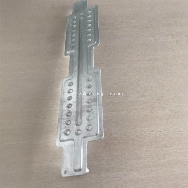 Aluminum thermal collection plate for solar panel