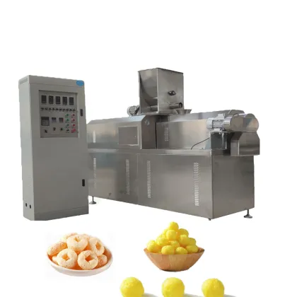 Hot Sale Extruded Snacks Food Processing Machine Puffed Snacks Food Production Line