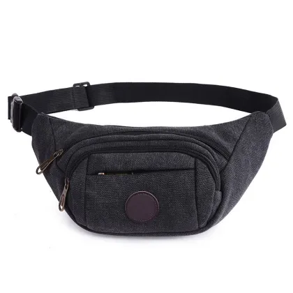 Durable Canvas Unisex Women Pack Sport Waist Bag