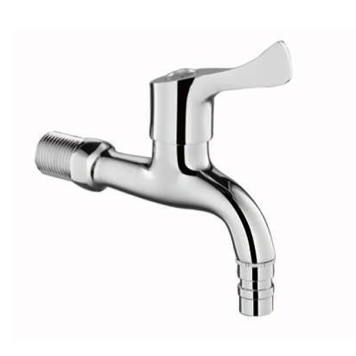 Double Handle Chromed SS Bathroom Washing Machine Faucet