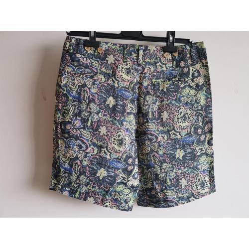 China Men Linen Cotton Digital Print Short Manufactory