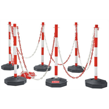 Water Filled Plastic Barrier Bollard Covers and Removable Bollard Tumblers